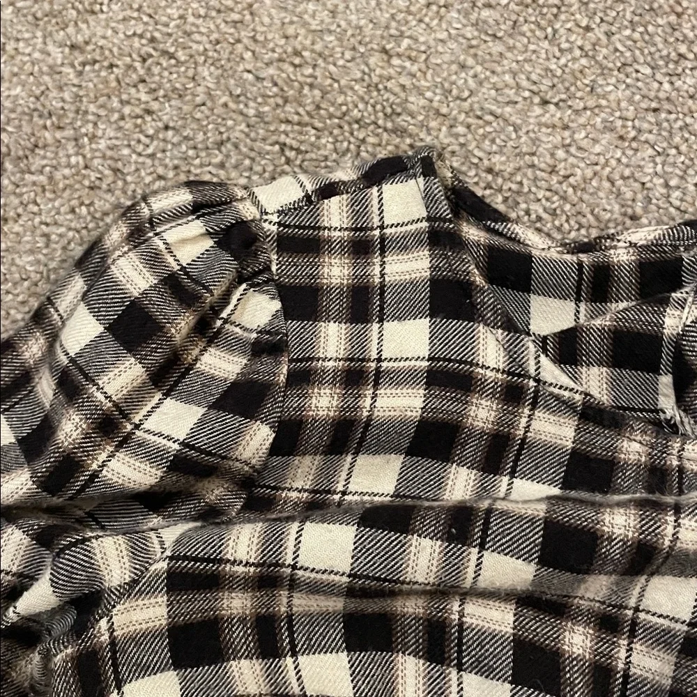 Copper Key Plaid Long Sleeve Dress